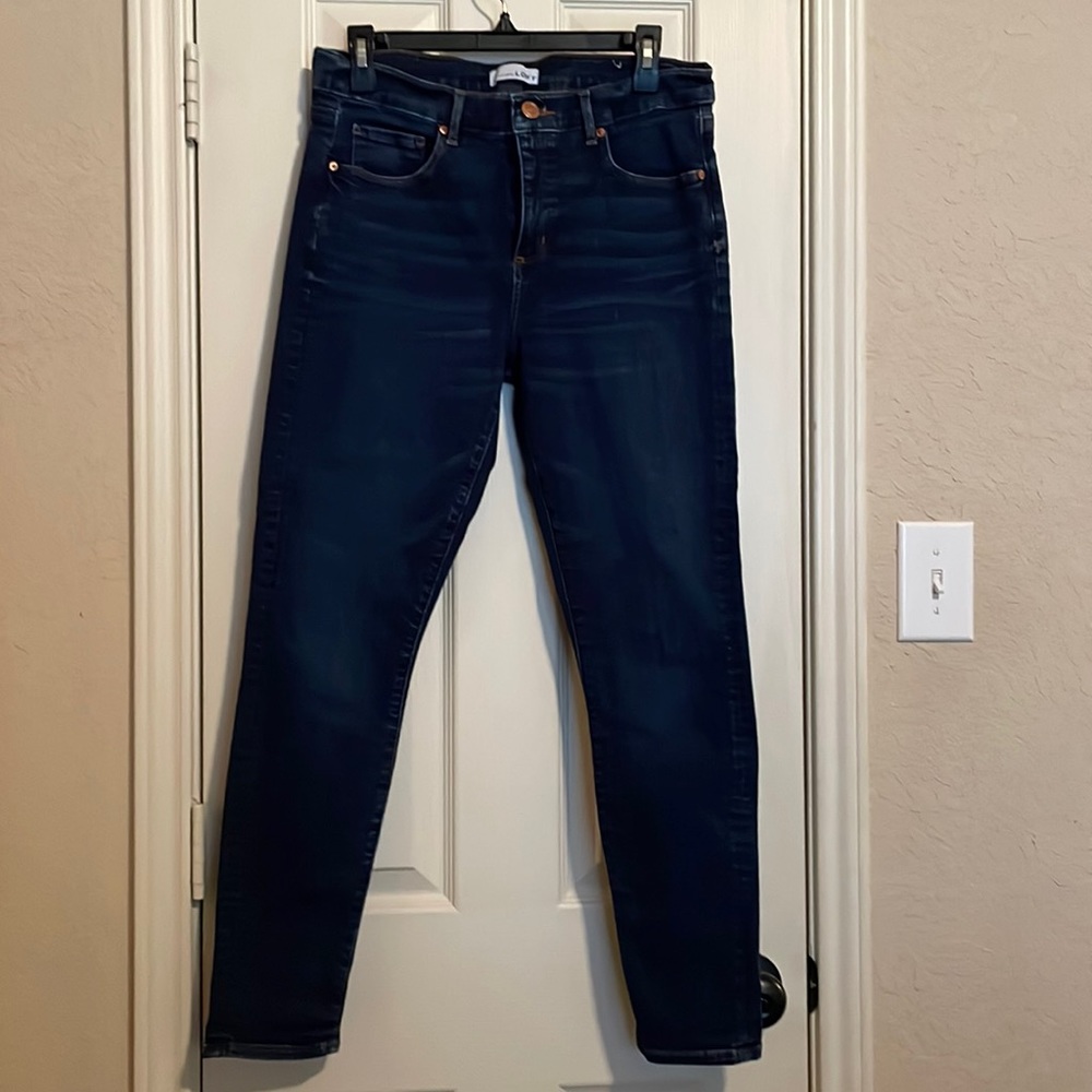 LOFT Denim Skinny Crop Jeans Size 10